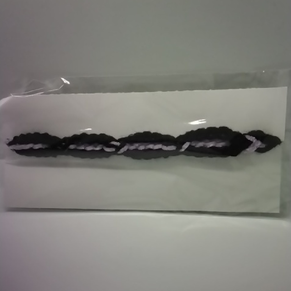 Lorena Espinoza Design Black and White Braided Accessory